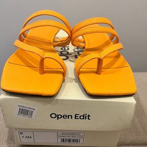 Open Edit - Kitty Heel - Bright Orange